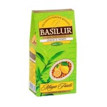 Basilur чай зеленый Лимон и мед, 100 гр